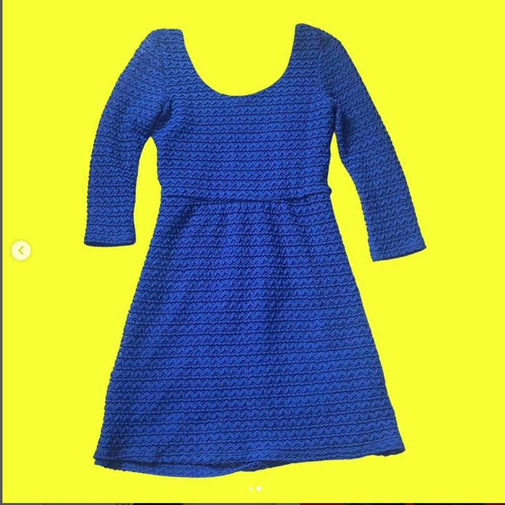 blue rain dress